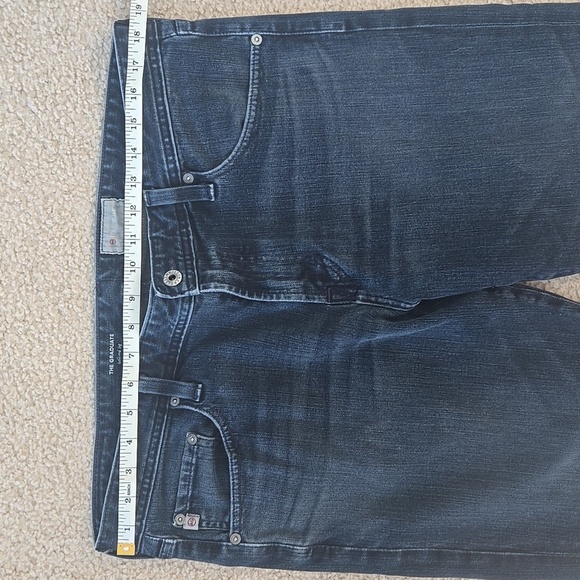 AG Adriano Goldschmied Medium Blue The Graduate Tailored Straight Jeans 36x34 - Picture 4 of 11